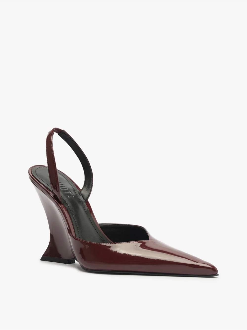 SCHUTZ Siena Patent Pump in Ruby Wine